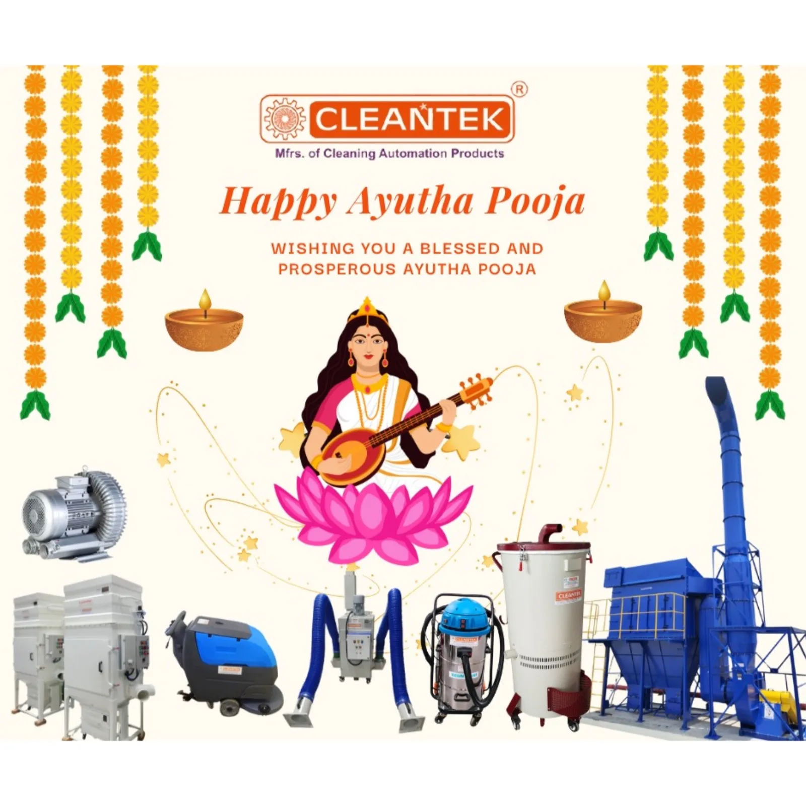 Cleantek Ayudha Pooja Celebration - Honoring Tools, Machines & Technology